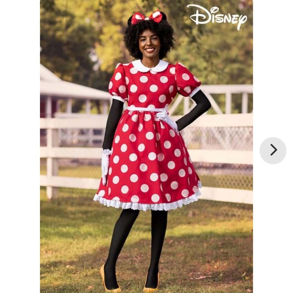 Disney Red Polka Dot Adult Costume
